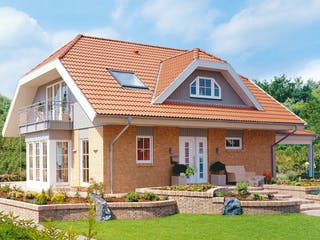 Fertighaus Meierwik von Danhaus Deutschland Schlüsselfertig ab 412305€, Satteldach-Klassiker Außenansicht 1