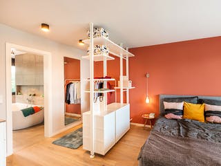 Fertighaus FUSION - Musterhaus Mannheim von Meisterstück-HAUS, Fachwerk Innenansicht 3