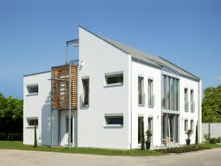 Fertighaus MH Mannheim von LUXHAUS, Pultdachhaus Außenansicht 1