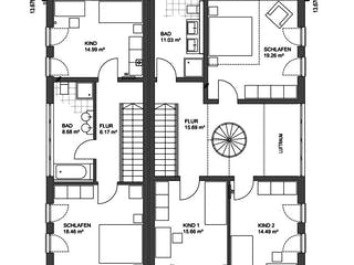 Fertighaus MH Mannheim von LUXHAUS, Pultdachhaus Grundriss 2
