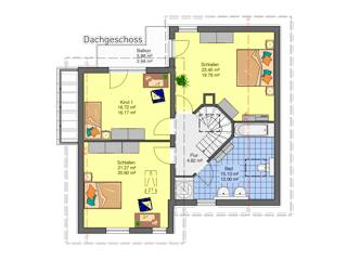 Massivhaus Traumhaftes Wohnen von RheinMassiv Massivhäuser, Pultdachhaus Grundriss 2