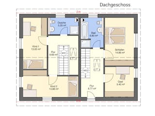Massivhaus Zweifamilienhaus am Hang von RheinMassiv Massivhäuser, Stadtvilla Grundriss 2