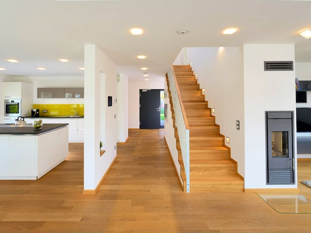 Fertighaus MH Ulm von WEISS Holzhaus Schlüsselfertig ab 520403€, Satteldach-Klassiker Innenansicht 3