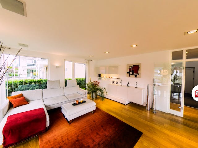 Fertighaus MH Villingen-Schwenningen von WEISS Holzhaus Schlüsselfertig ab 438422€, Pultdachhaus Innenansicht 2