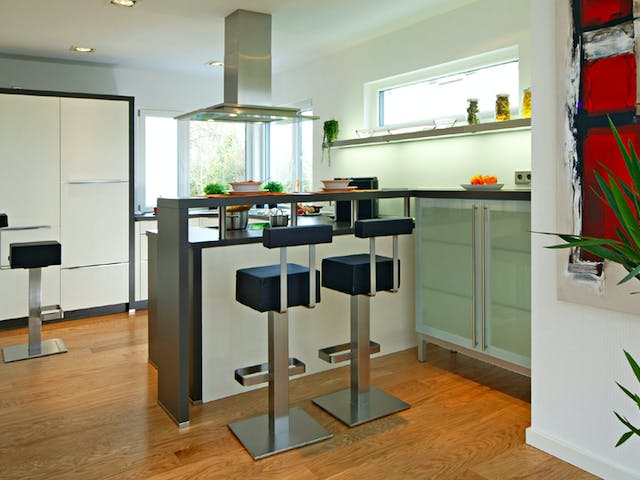 Fertighaus MH Villingen-Schwenningen von WEISS Holzhaus Schlüsselfertig ab 438422€, Pultdachhaus Innenansicht 3