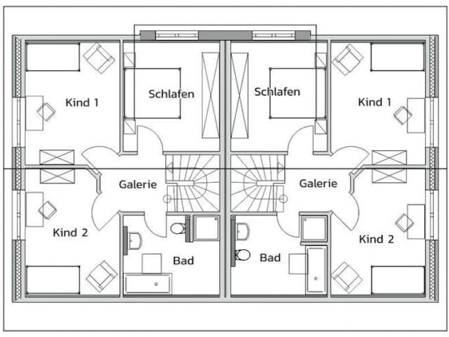 Massivhaus 4TWO von Kagebau, Grundriss 1 Massivhaus 4TWO von Kagebau, Grundriss 1