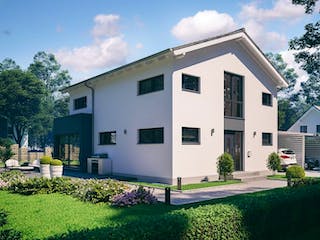 Massivhaus ARCHITEKTENHAUS ALLEA von Kern-Haus Chemnitz Schlüsselfertig ab 365900€, Satteldach-Klassiker Außenansicht 3