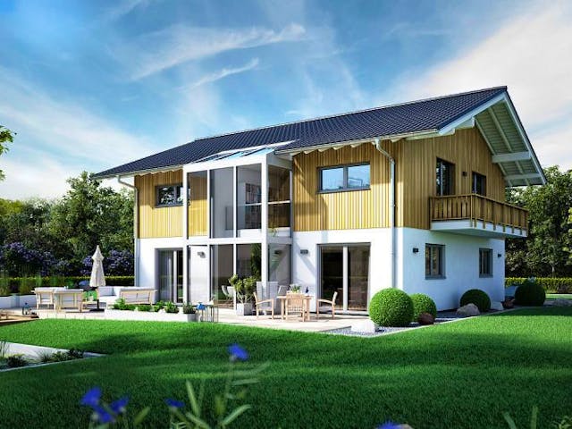 Massivhaus ARCHITEKTENHAUS APOS von Kern-Haus Chemnitz Schlüsselfertig ab 592900€, Satteldach-Klassiker Außenansicht 1 Massivhaus ARCHITEKTENHAUS APOS von Kern-Haus Chemnitz Schlüsselfertig ab 592900€, Satteldach-Klassiker Außenansicht 1