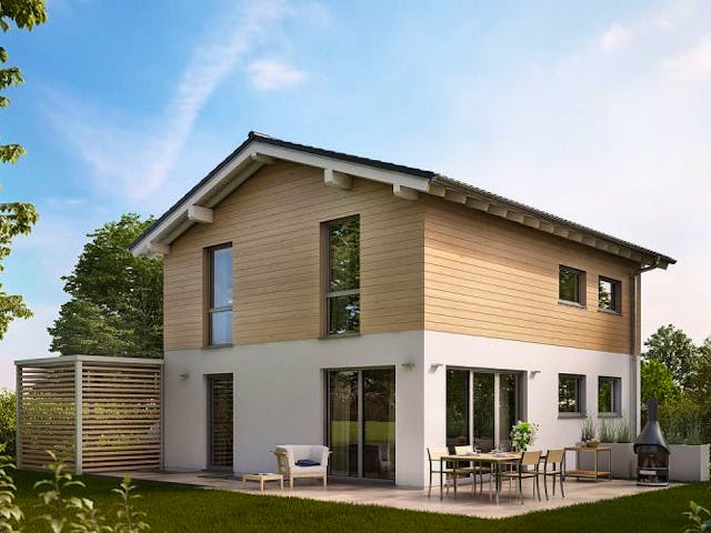 Massivhaus ARCHITEKTENHAUS CARA von Kern-Haus Chemnitz Schlüsselfertig ab 346900€,  Außenansicht 1