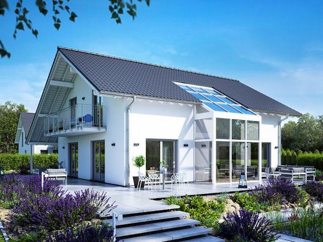 Massivhaus ARCHITEKTENHAUS LUCE von Kern-Haus Chemnitz Schlüsselfertig ab 562900€, Satteldach-Klassiker Außenansicht 1 Massivhaus ARCHITEKTENHAUS LUCE von Kern-Haus Chemnitz Schlüsselfertig ab 562900€, Satteldach-Klassiker Außenansicht 1