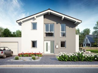 Massivhaus ARCHITEKTENHAUS VERO von Kern-Haus Chemnitz Schlüsselfertig ab 364900€, Satteldach-Klassiker Außenansicht 1