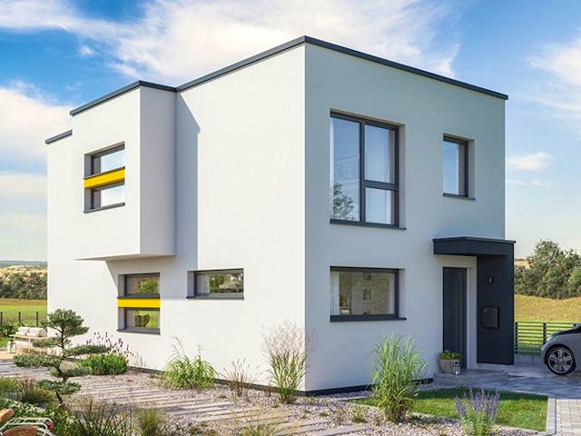 Fertighaus BALANCE 120 V3 von Bien-Zenker Schlüsselfertig ab 348305€, Cubushaus Außenansicht 1 Fertighaus BALANCE 120 V3 von Bien-Zenker Schlüsselfertig ab 348305€, Cubushaus Außenansicht 1