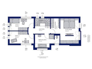 Fertighaus BALANCE 131 V3 von Bien-Zenker Schlüsselfertig ab 409953€, Cubushaus Grundriss 2