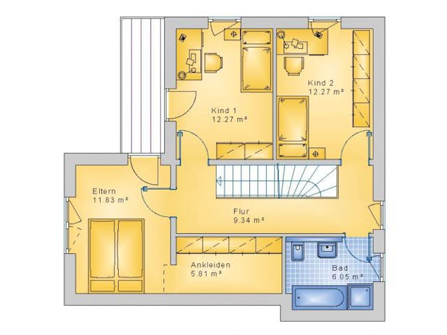 Massivhaus Bauhaus Astert 10-015 von Econ Das Haus, Cubushaus Grundriss 1 Massivhaus Bauhaus Astert 10-015 von Econ Das Haus, Cubushaus Grundriss 1