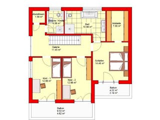 Massivhaus Berlin 164 von PRO-IM Neo, Cubushaus Grundriss 2