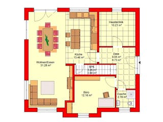 Massivhaus Bingen 151 von PRO-IM Neo,  Grundriss 2