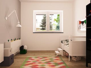 Massivhaus Bungalow BL 95 Variante M von Baudirekt, Bungalow Innenansicht 8