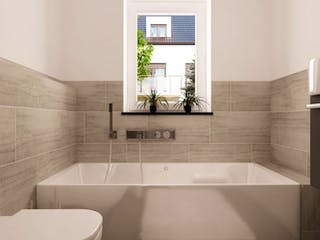 Massivhaus Bungalow BL 95 Variante M von Baudirekt, Bungalow Innenansicht 3