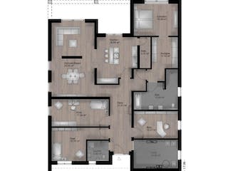 Massivhaus Bungalow Heimbach-Weis 20-034 von Econ Das Haus,  Grundriss 1