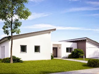 Massivhaus BUNGALOW TRIO von Kern-Haus Chemnitz Schlüsselfertig ab 525900€, Bungalow Außenansicht 2