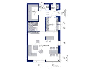 Fertighaus CELEBRATION 139 V4 L von Bien-Zenker Schlüsselfertig ab 393102€, Pultdachhaus Grundriss 1
