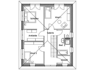 Massivhaus CITY XL von Kagebau, Stadtvilla Grundriss 1