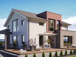 Fertighaus CONCEPT-M 169 Fellbach von Bien-Zenker Schlüsselfertig ab 568766€, Satteldach-Klassiker Außenansicht 1