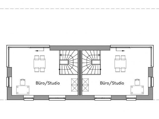 Massivhaus Doppelhaus DH 110 Variante T von Baudirekt, Cubushaus Grundriss 1 Massivhaus Doppelhaus DH 110 Variante T von Baudirekt, Cubushaus Grundriss 1
