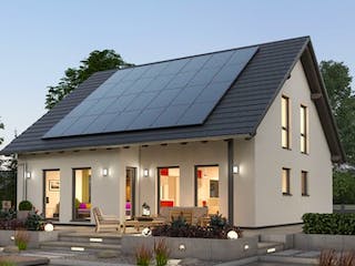 Massivhaus Einfamilienhaus EFH 142 von Ytong Bausatzhaus, Satteldach-Klassiker Außenansicht 2