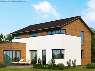 Massivhaus Einfamilienhaus EH125 Variante M von Baudirekt, Außenansicht 1