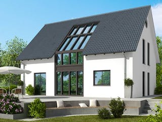 Massivhaus Einfamilienhaus EH155 Variante M von Baudirekt, Außenansicht 1