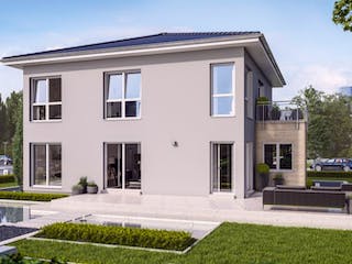 Fertighaus FamilyStyle 20.03 W von massa haus Ausbauhaus ab 195999€, Stadtvilla Außenansicht 3