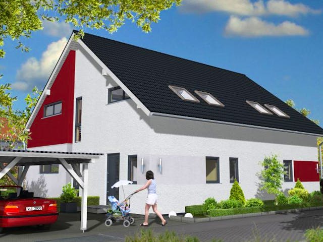 Massivhaus Frankfurt 109 von PRO-IM Neo, Außenansicht 1 Massivhaus Frankfurt 109 von PRO-IM Neo, Außenansicht 1