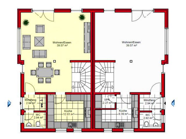Massivhaus Frankfurt 109 von PRO-IM Neo,  Grundriss 1