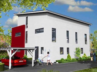 Massivhaus Frankfurt 147 von PRO-IM Neo,  Außenansicht 2