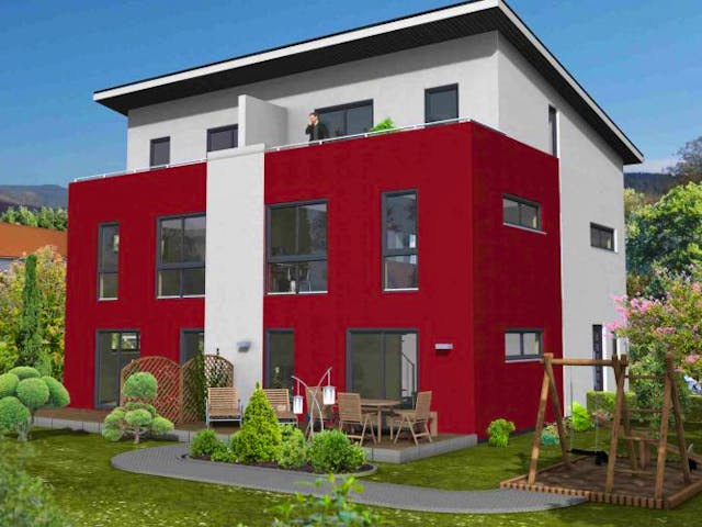 Massivhaus Frankfurt 147 von PRO-IM Neo,  Außenansicht 2