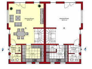 Massivhaus Frankfurt 147 von PRO-IM Neo,  Grundriss 2