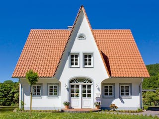 Massivhaus Friesenhaus 140 von ECO System HAUS Schlüsselfertig ab 300800€, Satteldach-Klassiker Außenansicht 2