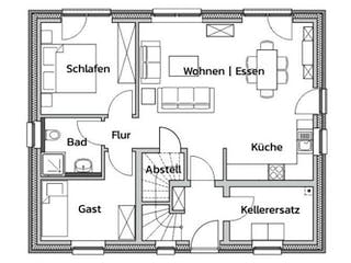 Massivhaus GENERATION-S von Kagebau,  Grundriss 2