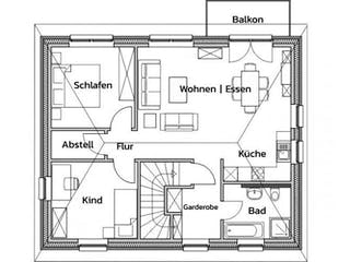 Massivhaus GENERATION-S von Kagebau,  Grundriss 1