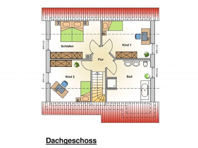Massivhaus Haus Classic von ÄSTHETIK-HAUS Schlüsselfertig ab 224280€,  Grundriss 1