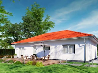 Massivhaus IL-3-102 von Elbe-Haus®, Bungalow Außenansicht 1