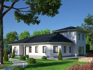 Massivhaus IL-3-164 von Elbe-Haus®, Bungalow Außenansicht 1
