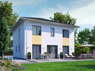 Massivhaus IL-6-139 von Elbe-Haus®, Stadtvilla Außenansicht 4