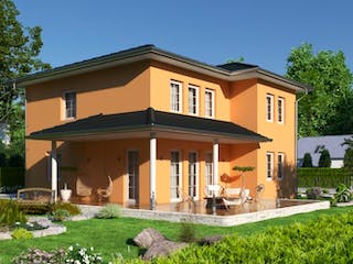 Massivhaus IL-6-154 von Elbe-Haus®, Stadtvilla Außenansicht 4