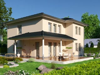 Massivhaus IL-6-154 von Elbe-Haus®, Stadtvilla Außenansicht 1