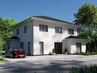 Massivhaus IL-6-196 von Elbe-Haus®, Stadtvilla Außenansicht 2