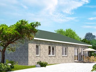 Massivhaus LIFETIME von Kagebau, Bungalow Außenansicht 3