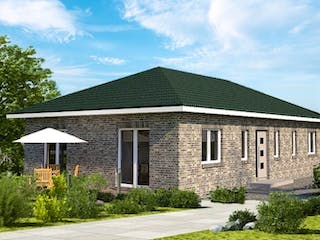 Massivhaus LIFETIME von Kagebau, Bungalow Außenansicht 2