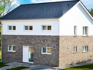 Massivhaus LIVING von Kagebau, Stadtvilla Außenansicht 1